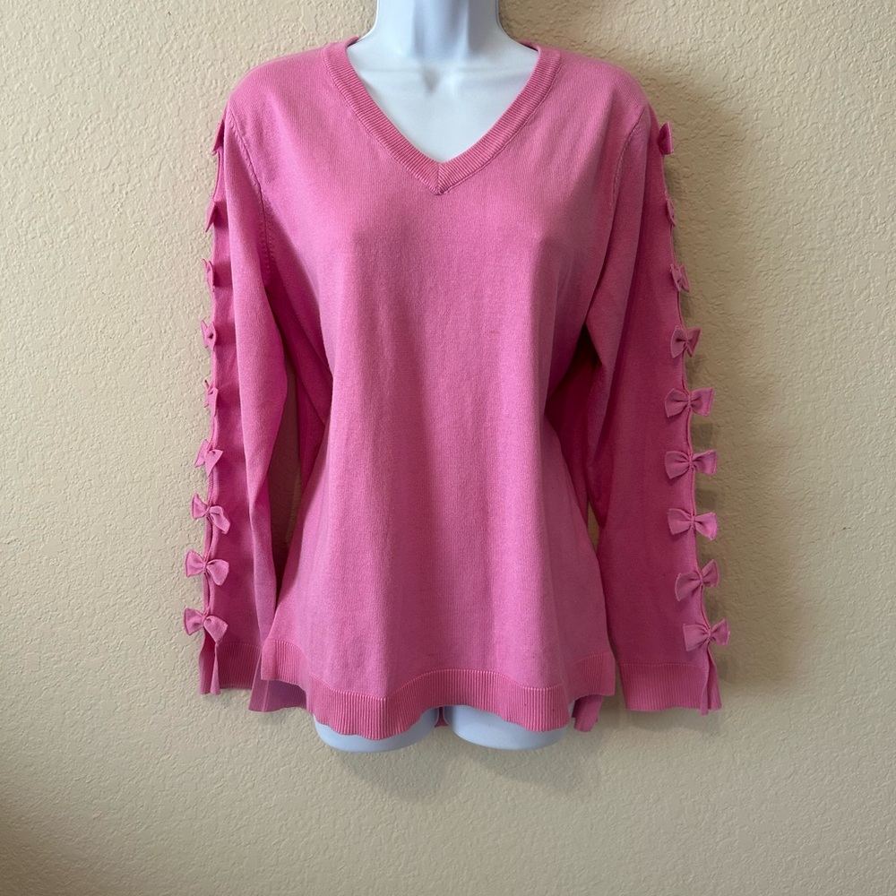 Magaschoni Vibrant Pink Knit Top